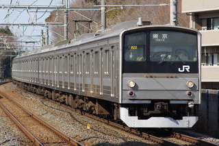 205系5000番台の素体(帯のみ・灰色)